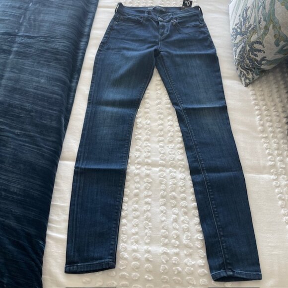 EXPRESS MID RISE MIA JEAN LEGGING PRECISION FIT DENIM SIZE 0 REGULAR NWT - Picture 1 of 8